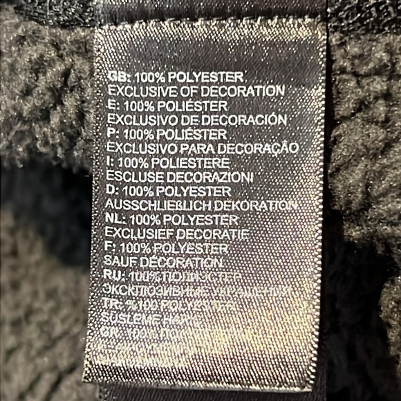 The North Face Men’s charcoal Grey Fleece Winter Zip Up Sweater Size XL - Picture 14 of 16